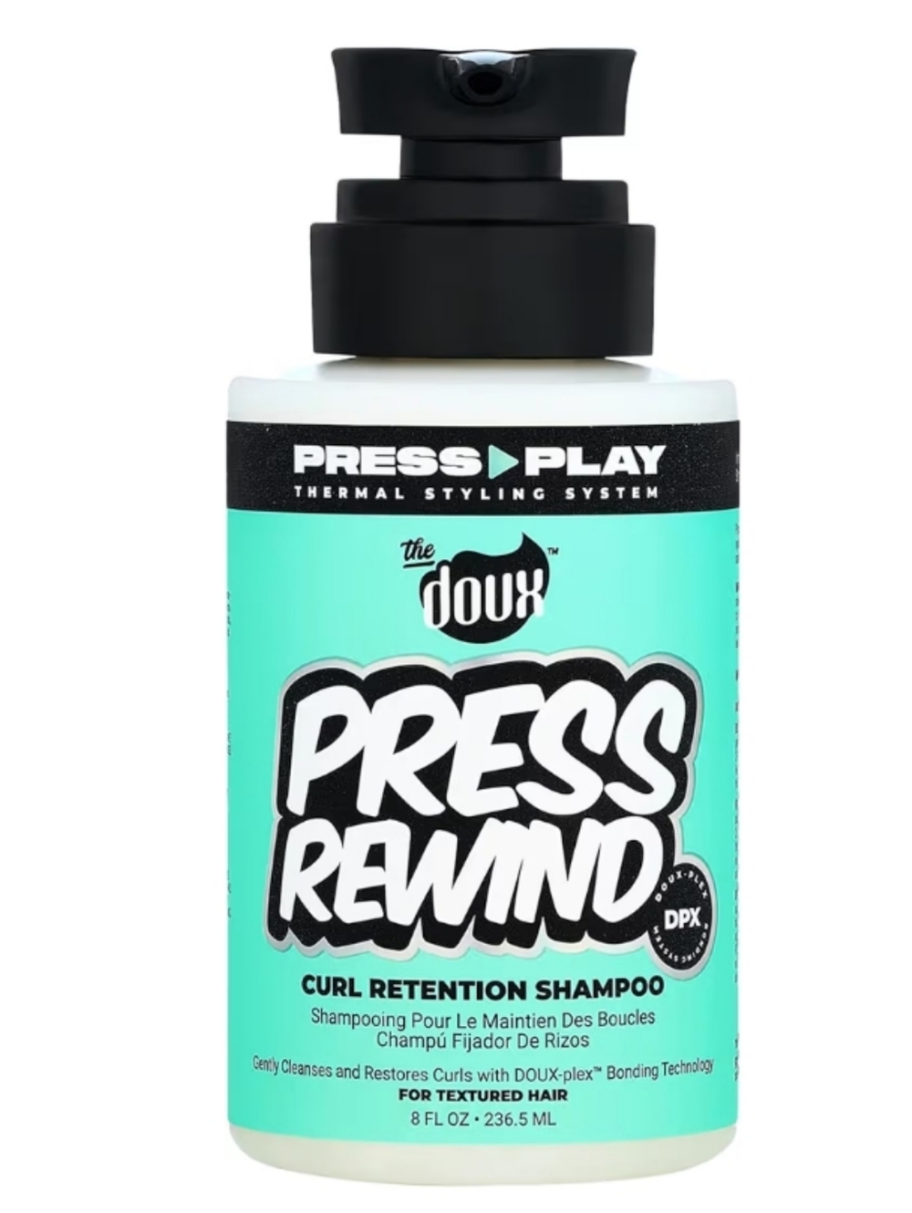 The Doux Press Rewind Curl Retention Shampoo
